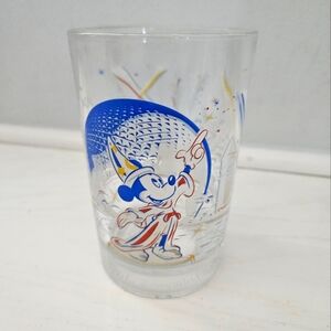 Walt Disney World Remember the Magic Glass Epcot 25th Anniversary‎ Mickey Mouse